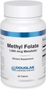 道格拉斯实验室 甲基Folate L-5-MTHF - 1 000 mcg Metafolin - 维生素B Folate - 支持同位素代谢和胎儿发育* - 非GMO - 60片