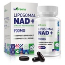 900 mg 脂吸虫 NAD+ 用Trans Resveratrol 300 mg进行补充,取代NMN、高级吸收、DNA修复和增强NAD+、老化防御、能源、长寿、60软胶