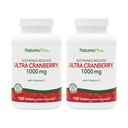 NaturesPlus Ultra Cranberry 1000-180 持久释放片,包2 - 支持健康的尿道切除术 - 非GMO,蔬菜,Gluten Free - 180 总服务