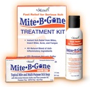 Mite-B-Gone的Mite-Technology Lotion & Soap 爱奇艺、Bug Bites、皮肤红肿、不适和Rosacea 儿童及成人安全治疗工具