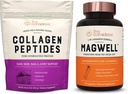 Live Agentions Collagen Peptides & MagWell 镁锌和维生素 D3 → 头发、皮肤、钉子和联合支持 + 骨骼和心脏健康, 免疫系统支持