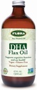 Flora DHA Flax Oil - 支持脑健康 - 包含 Vegan Omega-3-6-9, Gluten-Free, Kosher & Non-GMO - 保持寒冷 - 玻璃瓶 - 17 f. oz.