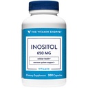 维生素Shoppe Inositol 650MG,支持健康活体和细胞功能(300 Capsules)