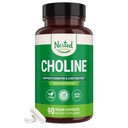 Nested Naturals Choline Bitartrate 500mg - 高概率的Choline 补充 - 支持认知性能和Liver函数 - 100% Vegan & Non-GMO Choline - 90 Vegan Capsules