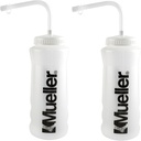 Mueller 夸特瓶 W/ Straw, 自然颜色 w/ 黑字母 (2- Pack)