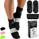 脚底冷却器的冰袋袜子-可重复使用的Hot & Cold治疗袜子 w/Compression Straps-神经病、脚痛、Plantar Fasciitis & Sprains(黑色,L/XL)的冷胶袋