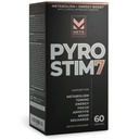 Pyro Stim 7 代谢法 助推肥损失 支持能量 助推法 - 一次A日热能 与Teacrine for Focus, Appetite Control, Muscle Toning, 和 Mood Control (60 Capsules)