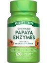 (原始内容存档于2018-07-25). Nature's Truth Papaya Enzyme Chewable Tables 120 Counter QQ Vegan, Non-GMO & Gluten Free Supplement for Digestion QQ 天然热带火焰