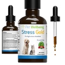 Pet-Wealing President Gold for Cats - Vet-Formulated Presidental Feline 压力支持 - 快动作 Vet访问,旅行,Grooming - Cat-Safe Hollistic 草药混合剂 - 液态支持 2 oz (59ml)