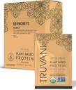 Truvani Vegan Pea蛋白粉 花生酱 20g 有机植物基蛋白 单服务旅行包 10 服务 Keto Gluten & 乳品免费 低卡