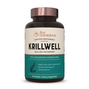 Live Agency Krillwell, 联合和认知支持 + 认证可持续Krill Oil 2X 比鱼油更有效-30天供应