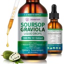 Soursop Graviola液滴补充剂,配有Sea Moss提取剂、Soursop Bitters 液滴用于细胞支持和再生、豁免、活体、抗氧化剂、Graviola叶片提取剂
