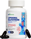 2700 MG Liposomal Glutathione 补充剂, Max 吸收, 活性形式 L Glutathione 还原酶(GSH),配有 Hyaluronic Acid, Resveratrol, 强抗氧化剂, 健康衰老, 60 软胶