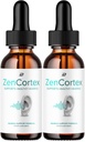 ZenCortex Tinnitus Ear Drops - ZenCortex 24, ZenCortex 液滴, ZenCortex 评论, ZenCortex Drops for Ear Relief (2 Pack - 2个月供应)