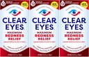 清除眼睛 最大红眼 救眼 0.5 Fl Oz 包 3