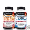 BioSchwartz Daily Multivitamin for Women 50 & over(1个月供应量)加骨强矿物补充剂 钙和镁(1个月供应量)
