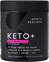 运动研究 Keto Plus 外源Ketones with goBHB - 30 services Keto 电解粉用于水力,能量,焦点和Ketosis → Keto 认证, Vegan 友好(Fruit Punch)