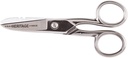 Klein Tools G100CS剪刀,美国制造,电工剪刀,有脱衣笔记和锯齿刀,5-1/4-Inch