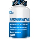 Evlution Antiging Trans Resveratrol 补充营养超抗氧化剂补充剂,配有来自Resveratrol的250mg Trans-Resveratrol 500mg 日语 Knotweed 提取剂用于免疫和心脏健康