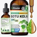 BIO KRAUTER Gotu Kola Tincture - Centella Asiatica 提取 - 无酒精和无糖 Gotu Kola 提取 - Vegan Drops 2 Fl.Oz.