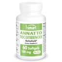 超级智能Annatto Tocotrienols 每日100mg (DeltaGold Vitamin E) - Tocotrienols 补编 QQ Non-GMO & Gluten Free - 60 软胶