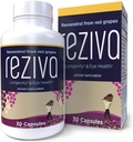 Reziva Resveratrol 补充 - Ultra highPotency & Doctor Producted - Transresveratrol 补充 - 葡萄籽 Resveratrol - 用于长寿,眼部健康以及整体健康 - 30 Veg Capsules