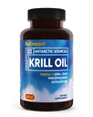 BioEmblem 南极磷虾油补充 + 1000mg + Omega-3 含高水平EPA + DHA, Astaxanthin, 和磷脂s → No Fishy Aftertaste → 60-Count 非GMO软胶
