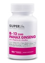 新鲜启动维生素B-12 2500 & Panax Ginseng 配L-Arginine & L-Citrulline - 强大的能量助推器 QQ支持正常血液流和能量代谢 QQ 补充 - 90 Capsules