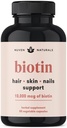 维生素 - 含有维生素A、E、C、D和适应原体的Biotin 1000 mcg 支持头发、皮肤和钉子 - 用于健康和生长的Biotin 补充素 - Vegan、N-GMO、Gluten Free - 60 Capsules和30