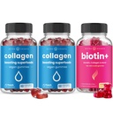 NutraChamps 完整的头发,皮肤和钉子套装 - Biotin, Collagen, Keratin & More