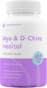 Myo-Inositol & D-Chiro Inositol 混合体,100%的每日Folate - 40:1 生理比 - 多细胞性骨骼综合征(PCOS),激素平衡和骨骼支持 120 Capsules