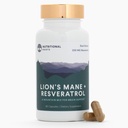营养根 -- -- 狮子的马恩+Resveratrol -- -- 800mg的狮子马恩提取法和350mg的跨Resveratrol -- -- 支持大脑和心脏健康 -- -- 饮食补充 -- -- 1个月供应 -- -- 60卡普尔