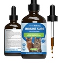 Petwelling Immune Sure for Cats - 支持正常的免疫防御,Gut Florable 平衡,Andrographis, Echinacea,维生素C,锌 - 兽医-配药草药补充剂 4 oz (118 ml)