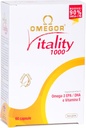 OMEGOR Omega 3 鱼油补充IFOS认证生命力1000,每卡普尔800mg EPA和DHA - 无鱼余味,非GMO(60软胶)