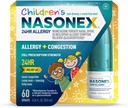 Nasonex儿童24HR过敏性鼻喷雾,非昏睡,无尖雾,过敏症状+鼻咽,全处方强度,60喷雾