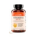 NatureWise Vitamin E 400 IU Softgels (180mg DL-Alpha) - 乳品,Gluten & Soy Free - 抗氧化剂-Rich 皮肤,心脏和免疫健康支持补充剂 - 4-Month 供应,120 Counter