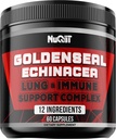 金色根盖与 Echinacea, Panax Ginseng Root, Immune 支持复合体作为老年莓, Garlic Bulb - 60 Capsules - 消化性健康,身体平衡和更多 - 金色根粉