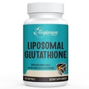 2400 MG Liposomal Glutathione Softgels, Max吸收, 活性形式 L-Glutathione 降低(GSH), 含Hyaluronic酸,resveratrol, 主抗氧化剂用于解毒,脑,免疫系统, 60 软胶
