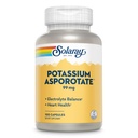 Solaray Potassium Asporotate Chelated 补充品,电解平衡和心脏健康支持,100名服务员,100名卡普尔