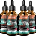 2000MG Liposomal Glutathione液滴、超高吸附、天然解毒、免疫系统和皮肤苏普罗特*、L-Glutathione、维生素C和Hyaluronic酸、Capsules替代品、8.08 OZ