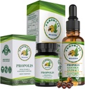巴西绿色Propolis Bundle:含有维生素E和绿色Propolis提取液的1000mg卡普苏尔-50天卡普苏尔和30天液态支持