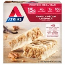 Atkins Vanilla Pecan 蛋白质大餐酒吧,高纤维,1g糖,4g Net Carb Meal 替换,Keto友好,5 Counter