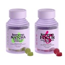 Lemme Matcha & Focus Bundle & Focus Bundle 超级食品能源Gummys → B12,绿茶 + CoQ10 → Cognizin Citicoline → Focus & Brain Health → Gluten - Free → Variety Pack of 2