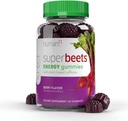 HumanN Super Beets Energy Gummys - 快速能源与精神焦点 - 帮助增加硝基氧化物 - 支持健康血压与循环支持 - 抗氧化剂,非GMO - Berry Flavor, 60 Counter