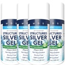 外加强力合金银 Gel 30ppm 与 Aloe Vera - pH 平衡结构银 - 三重力 Soothe & Relieve - Easy Pump Bottle, 3.38Oz (4 Pack)