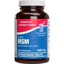 甲基磺酰甲烷 MSM补充1000mg - 与来自OptiMSM的MSM的高强度软组织与联合支持补充 - 在美国的蔬菜非GMO和生产 CGMP设施中 - 60种服务