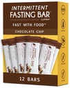 Prolon Fasting Bars → 5g protein, 7g Fiber → Keto-friendly, Gluten-free, 乳品无味, 植物型 → 营养 用于间歇性快餐 → 制定不打破你的快速 → 巧克力片(12个计数)