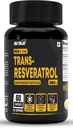 Trans Resveratrol 250MG Capsules - 99.5% 纯微量化和高度生物可用性补充 | 减慢衰老,证明强抗氧化剂 | 改善代谢和心脏健康(120 Capsules)