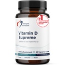 最高健康维生素D的设计 - 维生素D 5000 IU,以2000mcg Vitamin K为MK4,用于骨质健康,心脏健康,Mood & Immune支持 - 维生素D3 加固GG补充(60 Capsules)