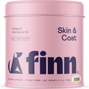 Finn Skin & Coat Salmon Oil Supplement for Dogs – 支持来自阿拉斯加野生沙门,Omega-3s,EPA & DHA, Biotin, & Zinc & 90 Soft Chews的鱼油